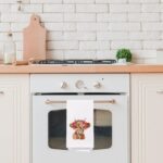 SPBL&L Western Cow Plaid Bow Hand Towels, Red Christmas Kitchen & Bath Towels, 16x24 Inch - Image 3