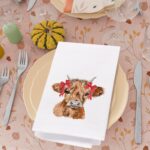 SPBL&L Western Cow Plaid Bow Hand Towels, Red Christmas Kitchen & Bath Towels, 16x24 Inch - Image 5