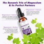 GREENPEOPLE Magnesium Glycinate Liquid Drops - 1000mg 5-in-1 High Absorption Liquid Magnesium for Sleep with D3/K2/B6 | Fast-Acting, Bone, Muscle & Sleep | Sugar-Free Grape Flavor, 2fl Oz 2 Pack - Image 7