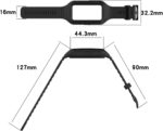 Compatible with Huawei Band 10 Replacement Wrist Strap - Replacement TPE Wrist Watch Band Strap Compatible with Huawei Band 10/9/8/7(Black) - Image 7