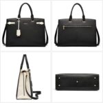 BOSTANTEN Briefcase for Women 15.6 Inch Genuine Leather Laptop Briefcase Shoulder Work Tote Bag Purse - Image 5