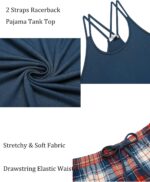 Ekouaer Womens Cami Pajama Set Sleeveless Racerback Tank Top Pjs Soft Sleepwear - Image 6