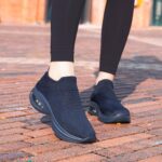 DOUSSPRT Womens Walking Shoes Sock Casual Ladies Fashion Sneakers Comfortable Slip On Air Cushion Platform - Image 5