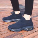 DOUSSPRT Womens Walking Shoes Sock Casual Ladies Fashion Sneakers Comfortable Slip On Air Cushion Platform - Image 6