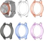 FitTurn [5Pack] Clear Style Protector Compatible with Garmin Vivomove 3S Case Cover Ultra-Slim TPU Protective Case - Image 3