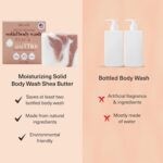 Kitsch Shea Butter Exfoliating Body Wash Bar – Moisturizing Bar Soap & Gentle Soap Bar with Plant-Based Exfoliants – Hydrates, Softens & Soothes Skin – Paraben, Silicone & Sulfate-Free - 4 oz - Image 6