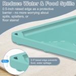 Silicone Pet Food Mat for Dogs and Cats - Waterproof Feeding Mat With High Lips for Messy Drinkers - Placemat for Food and Water Bowls - Image 5