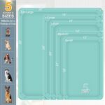 Silicone Pet Food Mat for Dogs and Cats - Waterproof Feeding Mat With High Lips for Messy Drinkers - Placemat for Food and Water Bowls - Image 7