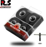 REDSPIDER 1.0 Beadlock Wheels and Tires（4pcs）， 1.0 Crawler Tires for 1：24 1:18 RC Scale Rock Crawler Car SCX24 FMS FCX24 TRX4M Axial AX24 90081 Gladiator Bronco C10 ﻿ (Black) - Image 7