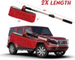 Car Duster Exterior Scratch Free,Soft Car Brush Kit for Truck,SUV,RV and Motorcycle,Wax Cotton Hair,Dusters with Extendable Handle,Duster for Cleaning,Dust Pollen Removing,No Lint - Image 3