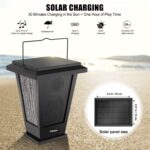 pohopa Bluetooth Speakers Waterproof, Solar Powered 2 Packs True Wireless Stereo Sound 20W Dual Pairing Lantern Indoor Outdoor Speakers with 20 Piece LED Lights, Richer Bass, Black - Image 6