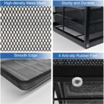 Natwind Mesh file organizer 10 drawers, Office Supplies Desktop Organizers and Accessories Stationery Storage, Paper Letter Tray, File Binder Organizer for Home Office School,Black - Image 6