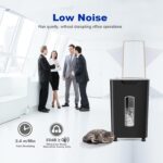 Paper Shredder for Home Office, 60 Sheets Auto Feed, 55dB Super Quiet, P-4 Cross Cut, 2.4m/min High-Speed Shredding, 5.8 Gallon Bin, CD/Credit Card Shredder with Anti-Jam & Dual Modes - Image 4