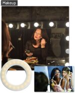 XINBAOHONG Selfie Ring Light Rechargeable Portable Clip-on Selfie Fill Light with 40 LED for Smart Phone Photography, Camera Video, Girl - Image 5