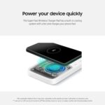 SAMSUNG 15W Wireless Charger Duo w/USB C Cable, Charge 2 Devices at Once, Cordless Super Fast Charging Pad for Galaxy Phones and Devices, 2022, US Version, Black - Image 5