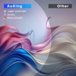 AuKing Projector, 2025 Upgraded Mini Projector, Full HD 1080P Home Theater Video Projector, Compatible with HDMI/USB/AV/Smartphone/TV Box/Laptop - Image 3