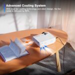 AuKing Projector, 2025 Upgraded Mini Projector, Full HD 1080P Home Theater Video Projector, Compatible with HDMI/USB/AV/Smartphone/TV Box/Laptop - Image 5