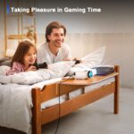 AuKing Projector, 2025 Upgraded Mini Projector, Full HD 1080P Home Theater Video Projector, Compatible with HDMI/USB/AV/Smartphone/TV Box/Laptop - Image 7