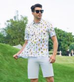 Alex Vando Mens Hawaiian Golf Shirt Moisture Wicking Digital Print Golf Shirts for Men - Image 5