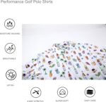 Alex Vando Mens Hawaiian Golf Shirt Moisture Wicking Digital Print Golf Shirts for Men - Image 7