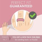 ThunderFit Women Silicone Wedding Rings, Breathable Leaf Cross Pattern Engagement Bands 4mm Wide 1.5mm Thick - 1/4 Variety Multipack - Image 3