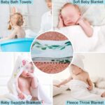 Baby Milestone Blanket for Baby Boy Girl - Sloth Branch Perfect Baby Age Blanket Newborn Growth Chart Blanket - New Moms Set Baby Shower 48"x40" BTZMLU38 - Image 4