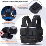 Sportneer Adjustable Weighted Vest Weights: 2-18 lbs/2-40 lbs Washable Weight Vest 16 In 1 Fast Adjust Rucking Vest for Women and Men Home Gym Workout Fitness Strength Training Vests - Image 4