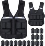 Sportneer Adjustable Weighted Vest Weights: 2-18 lbs/2-40 lbs Washable Weight Vest 16 In 1 Fast Adjust Rucking Vest for Women and Men Home Gym Workout Fitness Strength Training Vests - Image 10