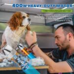 Dog Clippers for Grooming Cordless 400W with Rechargeable 5h-Standby Battery, Low Noise < 50db, Heavy-Duty Pet Hair Shaver Kit, with 2 Sharp & Detachable Blades of 3MM&6MM, Blue - Image 3