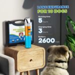 Dog Clippers for Grooming Cordless 400W with Rechargeable 5h-Standby Battery, Low Noise < 50db, Heavy-Duty Pet Hair Shaver Kit, with 2 Sharp & Detachable Blades of 3MM&6MM, Blue - Image 4