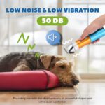 Dog Clippers for Grooming Cordless 400W with Rechargeable 5h-Standby Battery, Low Noise < 50db, Heavy-Duty Pet Hair Shaver Kit, with 2 Sharp & Detachable Blades of 3MM&6MM, Blue - Image 6