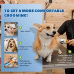 Dog Clippers for Grooming Cordless 400W with Rechargeable 5h-Standby Battery, Low Noise < 50db, Heavy-Duty Pet Hair Shaver Kit, with 2 Sharp & Detachable Blades of 3MM&6MM, Blue - Image 7