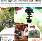 SUNWAYFOTO BS-01 Suction Cup Mount Ball Head for DSLR Camera,Phone Holder,Gopro for Car,Load 22lbs.(10KG) - Image 4