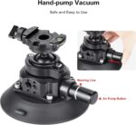 SUNWAYFOTO BS-01 Suction Cup Mount Ball Head for DSLR Camera,Phone Holder,Gopro for Car,Load 22lbs.(10KG) - Image 5