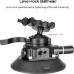 SUNWAYFOTO BS-01 Suction Cup Mount Ball Head for DSLR Camera,Phone Holder,Gopro for Car,Load 22lbs.(10KG) - Image 6