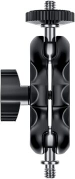 Mini Magic Arm with Dual Ball Head and 1/4'' Screw - Compatible with Super Clamp, Camera Cage, Monitor, and Microphone - Max Load 4.4lb/2kg - Image 3