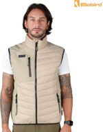 Ellobird Mens Lightweight Puffer Vest Men Work Hiking Casual Winter Cotton Quilted Jacket Workwear - Image 3