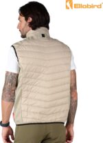 Ellobird Mens Lightweight Puffer Vest Men Work Hiking Casual Winter Cotton Quilted Jacket Workwear - Image 4