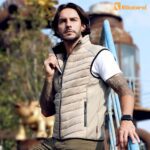 Ellobird Mens Lightweight Puffer Vest Men Work Hiking Casual Winter Cotton Quilted Jacket Workwear - Image 5