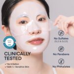 Terez & Honor Collagen Face Mask 4-Pack & Eye Patches 60 Pcs Hydrogel Set - Korean Self Care for Wrinkles, Fine Lines, Pores, Elasticity, Eye Puffiness, Dark Circles - Deep Hydrating, Firming, Glowing - Image 4