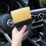 Auto Interior Dust Brush, Car Cleaning Brushes Duster, Soft Bristles Detailing Brush Dusting Tool for Automotive Dashboard Interior, Exterior, Skylight, Leather Yellow - Image 4