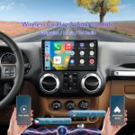 Car Radio Replacement for Jeep Wrangler JK 2007-2018: Upgrade 10.2 Inch Touchscreen Stereo with Wireless CarPlay Android Auto - Android 14 Head Unit GPS Navigation Bluetooth 2G+32GB - Image 5