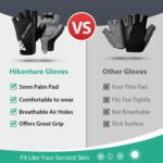 Hikenture Mens Cycling Gloves,5MM Padded Bike Gloves,Breathable & Anti-Slip Half Finger Bicycle Gloves - Image 6