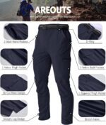 Men's Cargo Work Hiking Pants Lightweight Water Resistant Quick Dry Fishing Travel Camping Outdoor Breathable Multi Pockets - Image 6