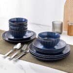 GBHOME Stoneware Dinnerware Sets, Handmade Reactive Glaze Plates and Bowls Sets, Chip and Scratch Resistant Dishes| Dishwasher & Microwave Safe | Service for 4 - Image 7