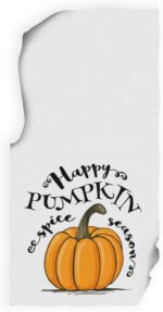 Pumpkin Hand Towels 16x30 in Bathroom Towel, Happy Pumpkins Spice Season Ultra Soft Highly Absorbent Small Bath Towel Fall Autumn Thanksgiving Day Bathroom Decor Gifts - Image 6