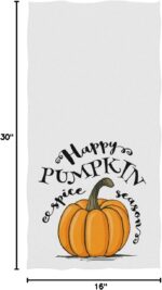 Pumpkin Hand Towels 16x30 in Bathroom Towel, Happy Pumpkins Spice Season Ultra Soft Highly Absorbent Small Bath Towel Fall Autumn Thanksgiving Day Bathroom Decor Gifts - Image 7