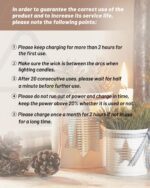 VEHHE USB Lighter, Candle Electric Lighter with Safety Lock Rechargeable Arc Lighters with LED Display, 360° Flexible Long Neck Lighters for Candles Grilling Cooking Barbecue Camping Windproof - Image 4
