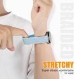 BXUXOHS Magnetic Nylon Bands for Samsung Galaxy Watch 8 Band/Galaxy Watch 8 Classic,Braided Elastic Fabric No Gap Sport Strap for Galaxy Watch 8/8 Classic 40mm 44mm 46mm men/women - Image 5