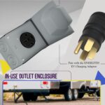 ENERLITES 50 Amp 125/250V RV Power Outlet Box, Enclosed Lockable Weatherproof, NEMA 14-50R Outdoor Electrical Receptacle Panel for RV, EV, Camper, Generator, 3 Pole, 4 Wire, Grounding, 66500M - Image 5